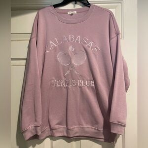 Calabasas Tennis Club sweatshirt XL NEW